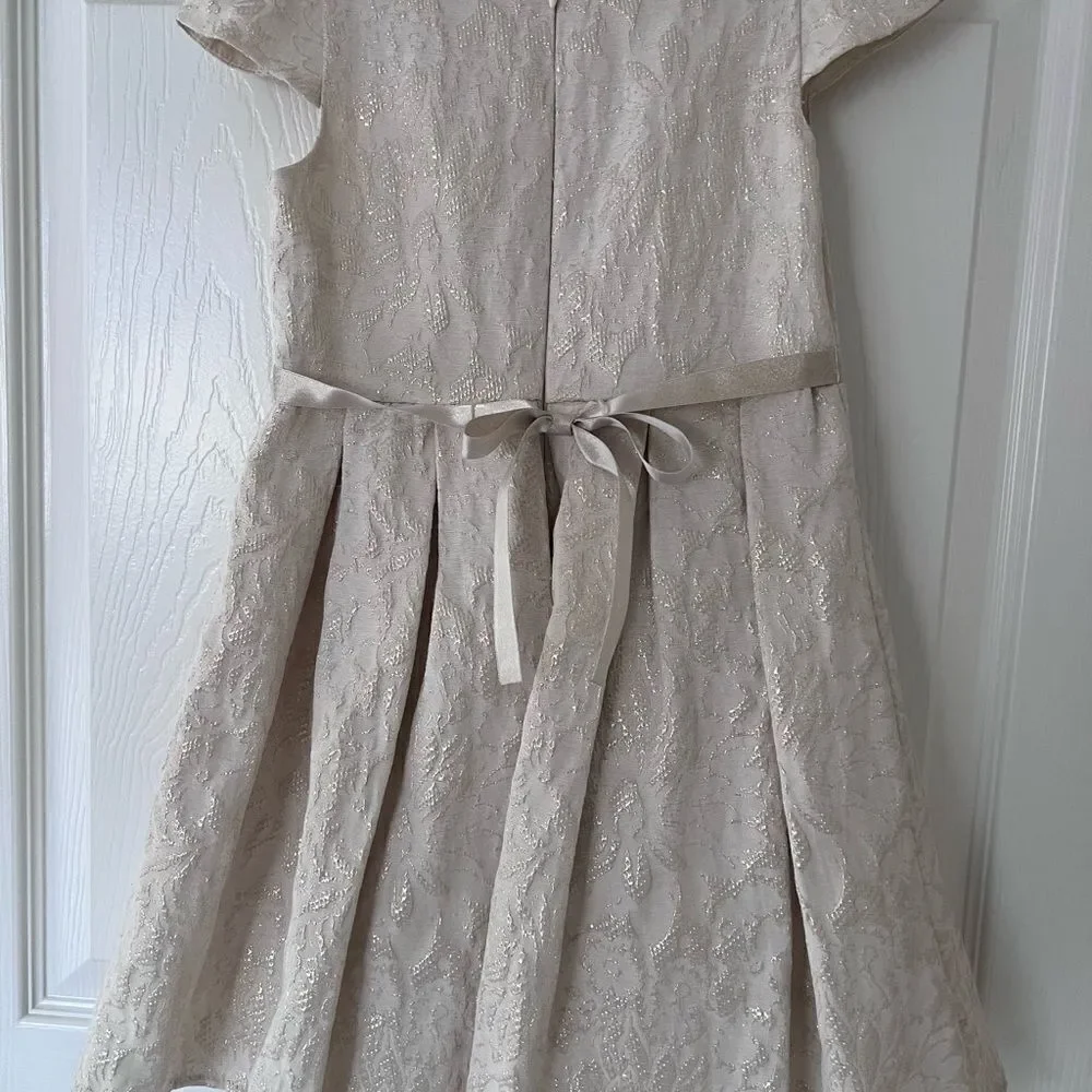 Set of 2 Dresses for Girls Size 6 Red and Cream EUC